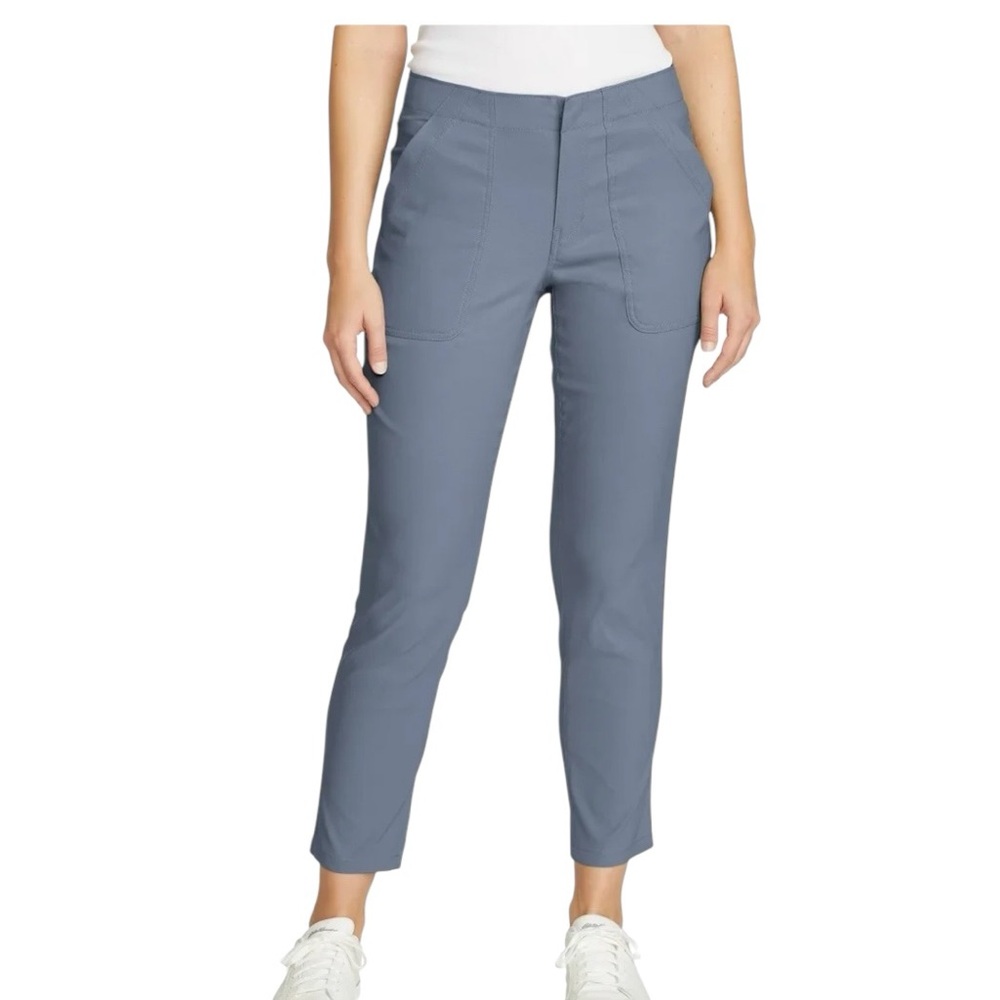 Eddie Bauer Horizon Straight Ankle Blue UPF 50 Performance Pant Size 12 NWOT